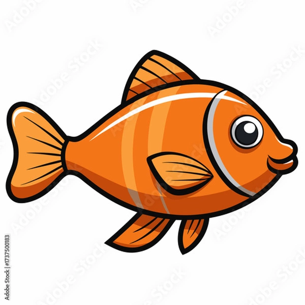 Obraz goldfish isolated on white background