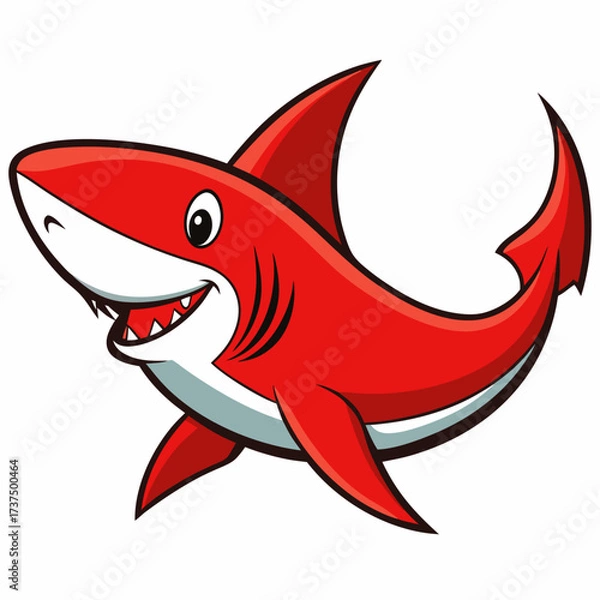 Obraz red fish cartoon