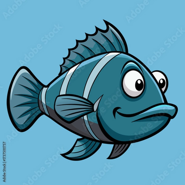 Obraz fish on a white background