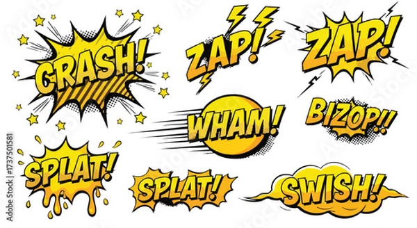 Obraz Comic Book Sound Effects Collection.