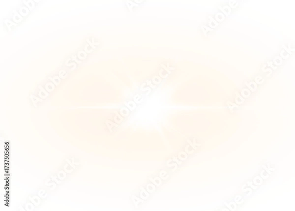 Fototapeta This glowing PNG photo has a transparent overlay with bright light flares and starburst effects for a captivating look