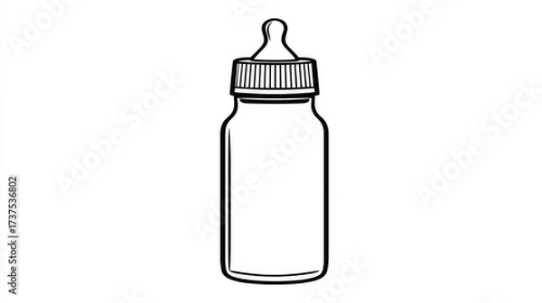 Obraz Elegant Glass Bottle with a Secure Lid Sitting on a Wooden Surface Surrounded by Natural Light and Soft Shadows Creating a Calm and Inviting Atmosphere