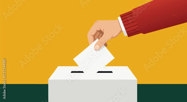 Fototapeta Voting concept illustration