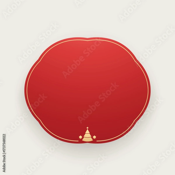 Obraz Christmas sale stickers and label. Price tag holiday. Christmas stickers. Free space for text.