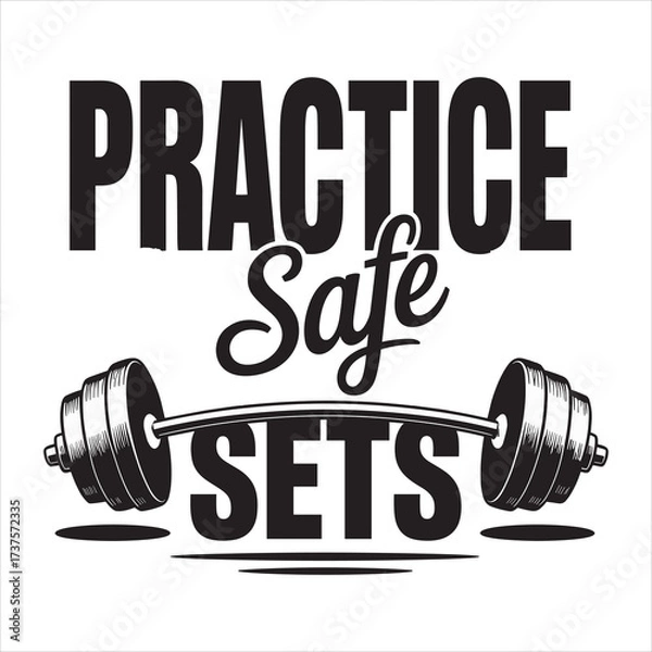Obraz practice safe sets vector eps file