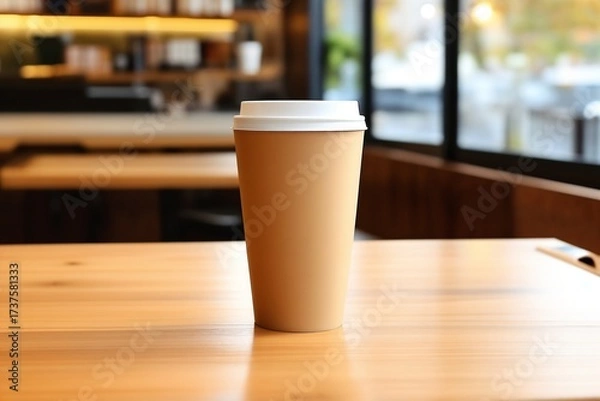 Obraz ペーパーカップ　 モックアップ　サンプルイメージ