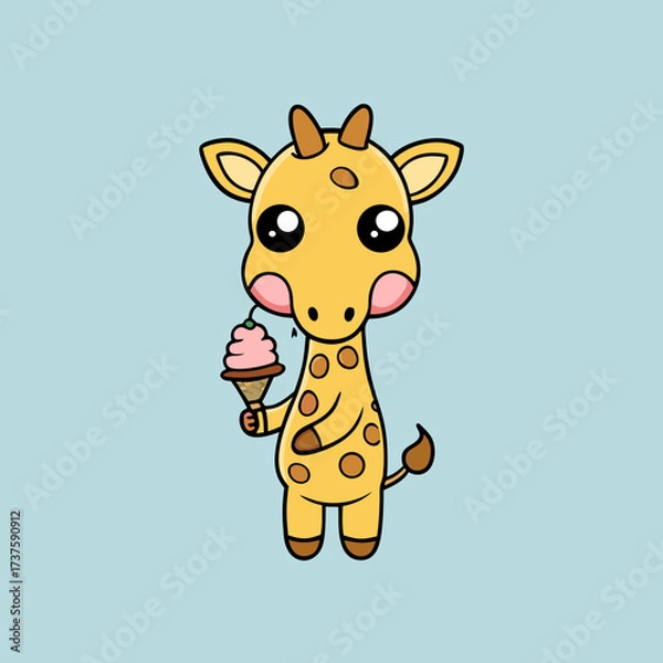 Obraz funny giraffe cartoon