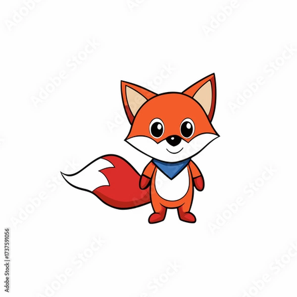 Obraz baby-fox-wearing