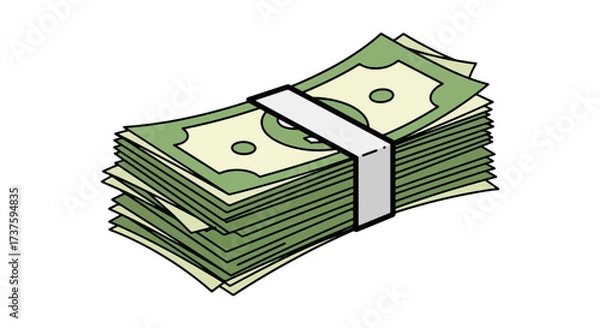 Fototapeta Financial Wealth Vector Icon