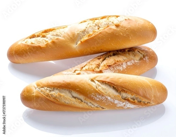 Obraz Three loaves of crusty bread
