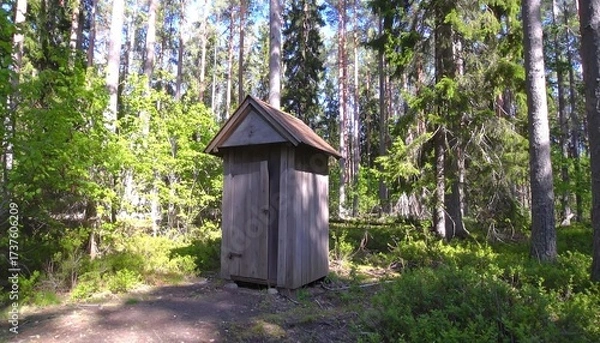 Fototapeta Forest Outbuilding