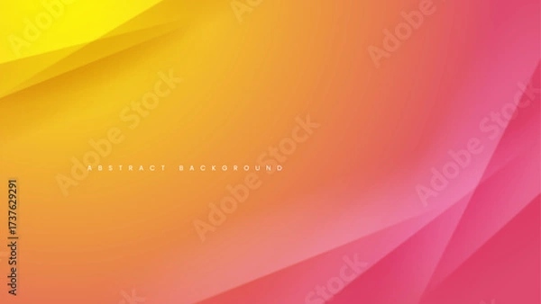 Fototapeta Abstract background with a yellow orange pink gradient.