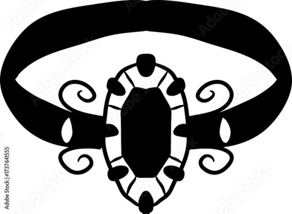 Obraz Silhouette Ring Gemstone