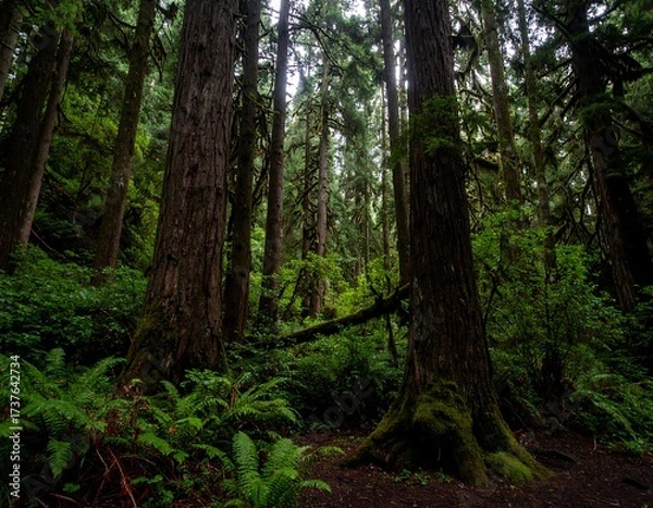 Fototapeta Lush forest view (1)