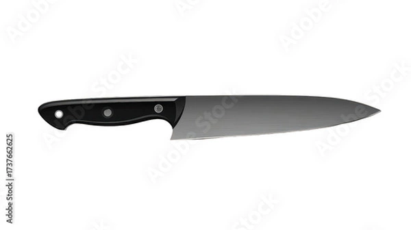 Obraz Stained Chef's Knife on Transparent Background
