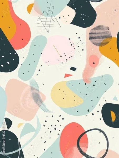 Obraz Mid-century modern design background