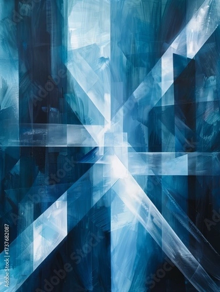 Obraz Sharp angular lines abstract background