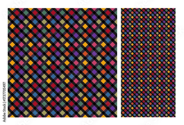 Obraz square dimensional pattern