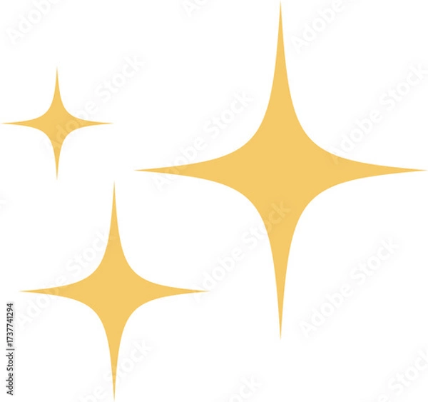 Obraz キラキラマークのベクターイラスト素材