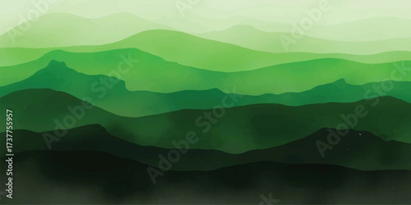 Fototapeta Abstract Textured Dark Green Background with Subtle Variations and Soft Gradients