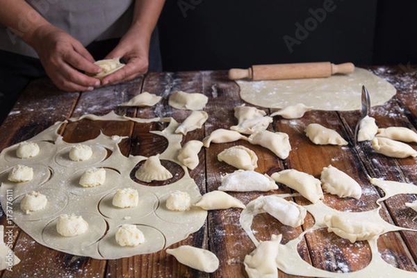 Obraz Making dumplings