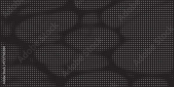 Fototapeta Dot pattern camouflage seamless background in white and grey. Abstract halftone background. Military camouflage effect dot seamless pattern texture.