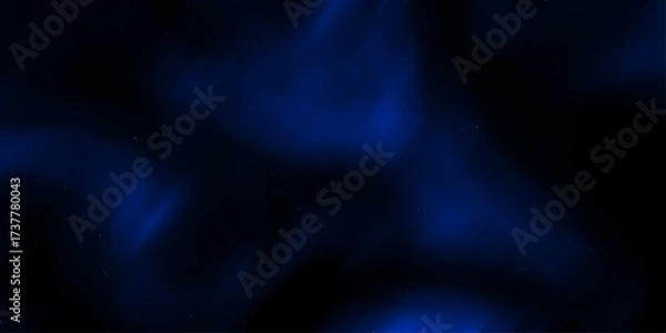 Fototapeta Intense electric blue abstract background with glowing ethereal wisps and dark shadowy areas for futuristic or mystical themes