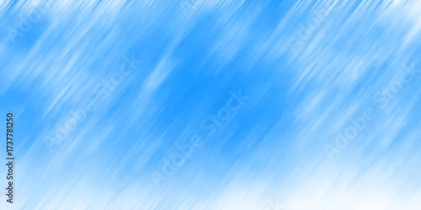 Fototapeta Vibrant sky blue and white abstract diagonal brush stroke background with a bright, airy feel perfect for summer or clean design themes