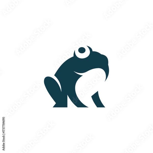 Fototapeta frog silhouette vector