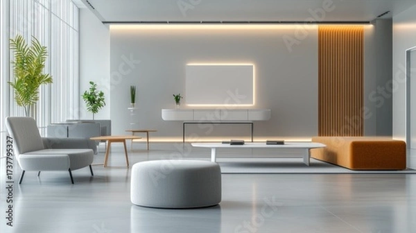 Obraz Modern minimalist interior design