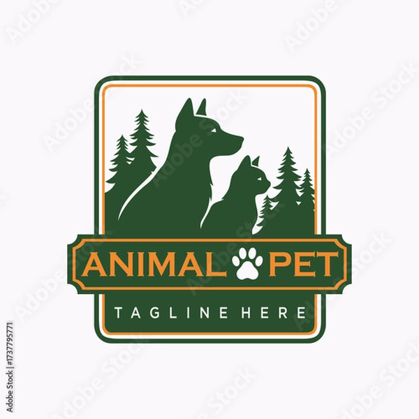 Obraz Animal Pet Logo