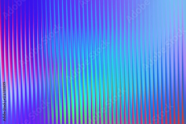Fototapeta Vibrant abstract gradient with colorful vertical lines and wavy pattern