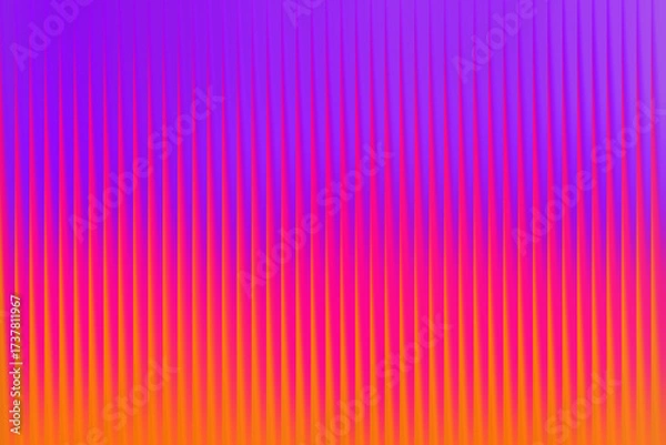 Fototapeta Vibrant gradient background with vertical stripes in purple and orange