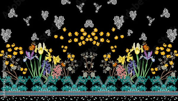 Obraz front back sleeve digital print pattern