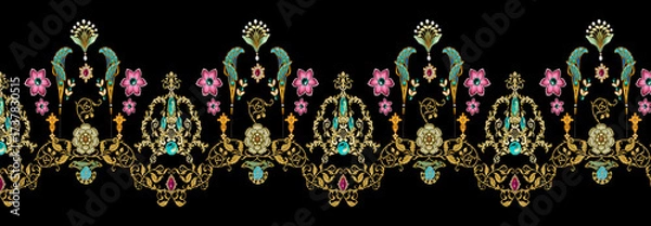 Obraz front back sleeve digital print pattern