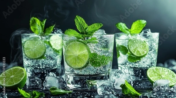 Obraz Refreshing summer cocktails