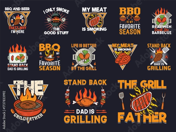 Fototapeta Barbecue Vector design bundle, BBQ, EPS, VECTOR