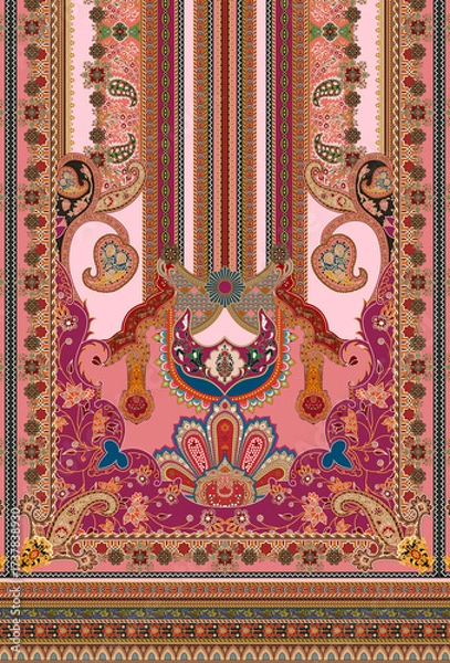 Obraz front back sleeve digital print pattern