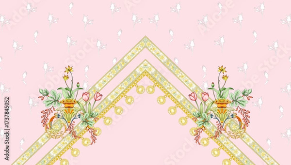 Obraz front back sleeve digital print pattern