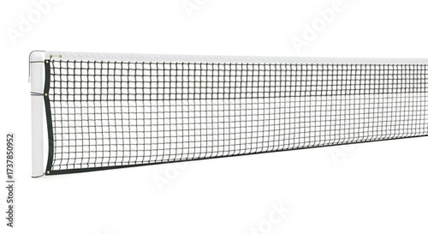 Fototapeta Professional ping pong net ready for competition, ideal for sports, recreation, and leisure activities