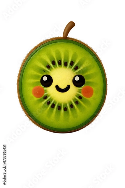 Obraz kiwi fruit isolated on white background