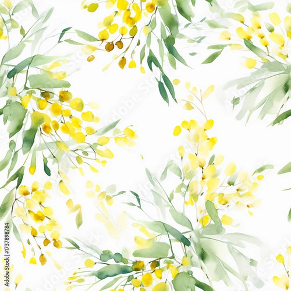 Fototapeta seamless floral pattern