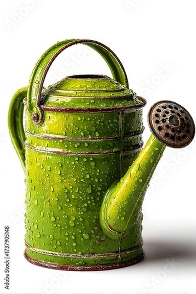 Fototapeta 3D watering can isolated on white background