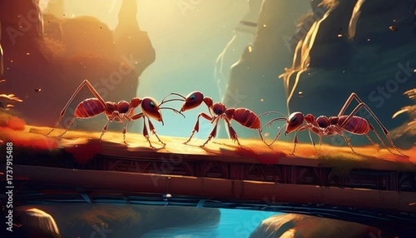 Fototapeta ant bridge unity