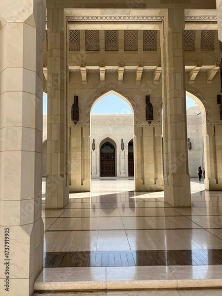 Fototapeta Sultan Qaboos Grand Mosque in Muscat