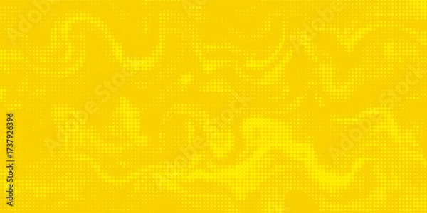Fototapeta Dots halftone yellow orange color pattern gradient texture with technology digital background.modern