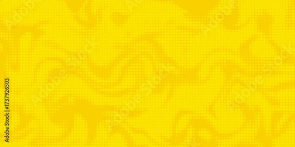Fototapeta Dots halftone yellow orange color pattern gradient texture with technology digital background.