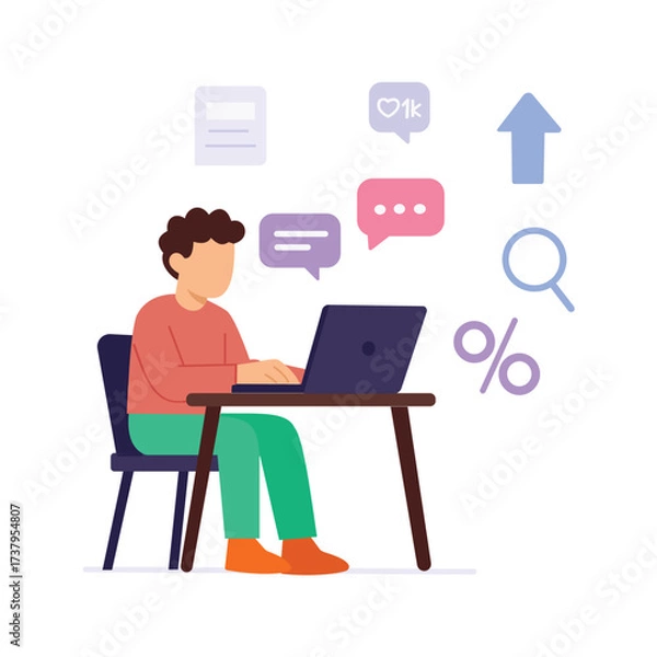 Fototapeta Ads Campaigns, Promoting products through targeted advertisements