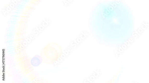 Fototapeta Bright Glowing Sparkling Lens Flare Light Effect
