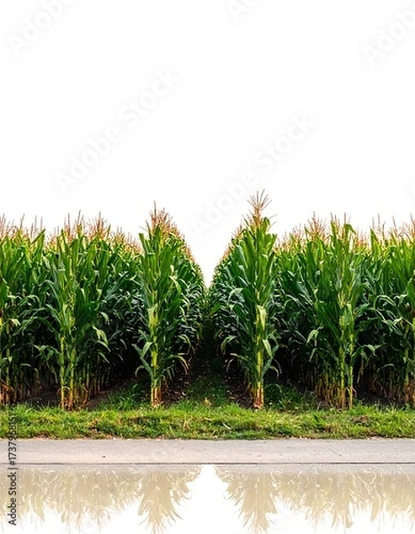 Fototapeta Cornfield Roadside